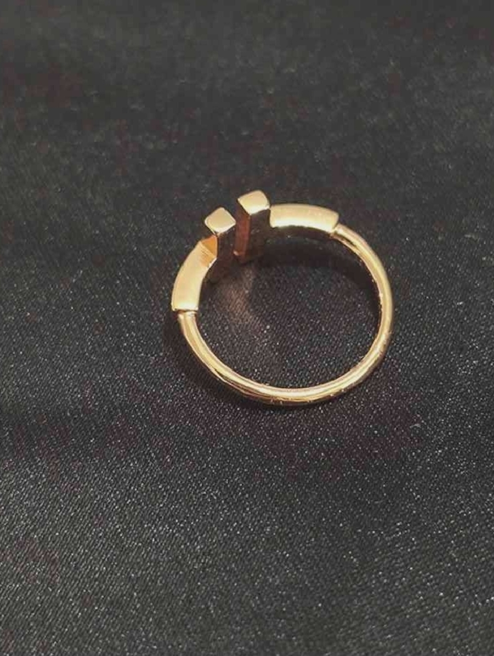 Tiffany Diamond And Mother-Of-Pearl Inlaid 18k Rose Gold Ring - Picture 6 of 6